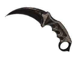 ★ Karambit | Black Laminate (Battle-Scarred)